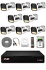 Fury 8 Kameralı Güvenlik Kamera Seti Sesli 4 Warm LED Gece Renkli Görüş 250 GB HDD 5500s