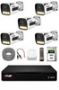 Fury 5 Kameralı Güvenlik Kamera Seti Sesli 4 Warm LED Gece Renkli Görüş 250 GB HDD 5500s