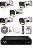 Fury 5 Kameralı Güvenlik Kamera Seti Sesli 4 Warm LED Gece Renkli Görüş 1 TB HDD 5500s
