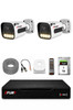Fury 2 Kameralı Güvenlik Kamera Seti Sesli 4 Warm LED Gece Renkli Görüş 1 TB HDD 5500s