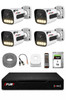Fury 4 Kameralı Güvenlik Kamera Seti Sesli 4 Warm LED Gece Renkli Görüş 1 TB HDD 5500s