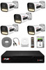 Fury 5 Kameralı Güvenlik Kamera Seti 4 Warm LED Gece Renkli Görüş 1 TB HDD 5500
