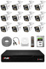 Fury 12 Kameralı Güvenlik Kamera Seti 4 Warm LED Gece Renkli Görüş 500 GB HDD 5580