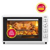 Simfer 7062 Beyaz 70 L Turbo Fan Piliç Çevirme Mini/Midi Fırın - Multi Fonksiyon Yoğurt Yapma Buz Çözme & Çift Cam