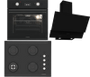 Termikel Siyah Ankastre Set (BO O6555C DB - BH P7194C B - CH C6532C BB)