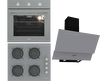 Termikel Gri Ankastre Set (BO O6435C A - BH P6144C A - CH C6532C BA)