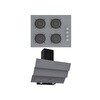 Termikel Gri Ankastre Set (BH P6144C A - CH S6532C BA)
