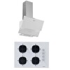 Silverline 2'li Beyaz Cam Ankastre Set (3490 Oslo - CS5665W01)