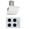 Silverline 2'li Beyaz Cam Ankastre Set (3420 Classy - CS5665W01)