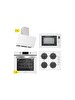 Silverline Beyaz Cam Ankastre Set (BO6504W01 - CS5335W01 - 3457 Soho 60 - MW9018W01)