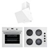 Lanova İnci Beyaz Cam Ankastre Set (3206W01 - G16400-202 - 3220W6)