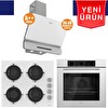 Ferre Fryart Serisi - Silenart Beyaz Ankastre Set (XE63CB - CS206-FA - D081-SA)