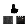 Silverline Siyah Ankastre Set (BO6503B01 - CS5343B01 - 3490 Oslo 60)