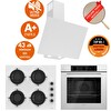 Ferre SilenArt Sento Ultra Sessiz Beyaz  Ankastre Set  ( D078 -SA + CS206 -FA  + QBL62CB )