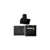 Silverline Siyah Cam Ankastre Set ( BO6502B02 - CS5335B01 - 3457 Soho 60 )