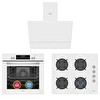 Simfer 9 Fonksiyon QS Dijital Beyaz 3'lü Ankastre Set ( SB-8209 - 3507-N - 8704 )