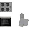 Ferre Pure Ss Serisi Gri Cam Ankastre Set (D088 - SS208 - XE61MDV)