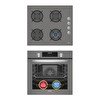 Simfer 9 Fonksiyon QS Dijital Gri 2'li Ankastre Set (8223 - 3538)