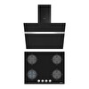 Simfer 2'li Siyah Cam Ankastre Set (3653 - 8611)