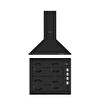 Simfer 2'li Trend Siyah Metal Ankastre Set (3851 - 8713)