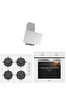 Silverline Beyaz Cam Ankaste Set (3481 Flam - CS5335W01 - BO65E1W01)