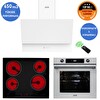 Eminçelik Ve AFM Tech Markalı Elektrikli Dijital Ankastre Set (VC640 - FM7701 - FM3401)