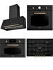 Franke Classic Line Nero Rustik Ankastre Set (FCO 86 H ON - FCH 604 4G TC ON C - FCO 70 ON/G - FMW 45 CL G ON)