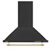 Simfer 8710 60 CM Push Button Siyah Retro Piramit Ankastre Davlumbaz
