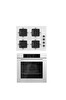 Ferre Flowart Serisi 2'li Beyaz Ankastre Set (QBL62CB - SS206)