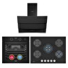 Simfer 0+10 Fonksiyon Steam Master Siyah 3'lü Ankastre Set (8244 - 3750 - 8678)