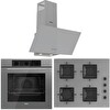 Ferre FlowArt QBL62CPR - SS208 - D088 SA Gri Ankastre Set