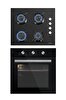 Luxell Siyah Cam Ankastre Set (B66-SF2 MT Fırın + LX-40 TAHDF Ocak)