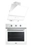 Luxell Beyaz Cam Ankastre Set (B66-SF2 MT Dokunmatik Dijital Fırın + DA6-835 Davlumbaz