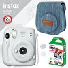 Fujifilm Instax Mini 11 Beyaz Fotoğraf Makinesi ve Jean Çantalı Hediye Seti 3