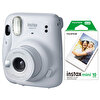 Fujifilm Instax Mini 11 10'lu Film Beyaz Fotoğraf Makinesi