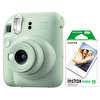 Fujifilm Instax Mini 12 Yeşil Fotoğraf Makinesi Ve 10'lu Mini Film
