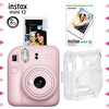 Fujifilm Instax Mini 12 Pembe Fotoğraf Makinesi - 10'lu Film Ve Şeffaf Kılıf Seti