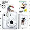 Fujifilm Instax Mini 12 Beyaz Fotoğraf Makinesi - 20'li Film Ve Mini Albüm Seti