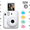 Fujifilm Instax Mini 12 Beyaz Fotoğraf Makinesi Ve 4'lü Renkli Lens Seti