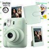 Fujifilm Instax Mini 12 Yeşil Fotoğraf Makinesi 20'li Film Çerçeve ve Kare Albüm Seti