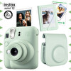 Fujifilm Instax Mini 12 Yeşil Fotoğraf Makinesi 10'lu Film Mini Albüm ve Deri Kılıf Seti