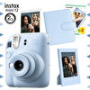 Fujifilm Instax Mini 12 Mavi Fotoğraf Makinesi-20'li Film-Çerçeve ve Kare Albüm Seti