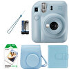 Fujifilm Instax Mini 12 Mavi Fotoğraf Makinesi-Askı-Pil-Çanta-10’lu Film-Albüm Seti