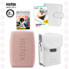 Fujifilm Instax Mini Link 3 Pembe Akıllı Telefon Yazıcısı Beyaz Çanta Deri Albüm ve 20'li Mini Film
