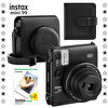 Fujifilm Instax Mini 99 Siyah Fotoğraf Makinesi 20'li Film Kare Albüm ve Deri Kılıf Seti