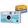 Kodak Ektar H35N 35mm Filmli Fotoğraf Makinesi-Sırlı Mavi - Ultramax 24 Poz Film