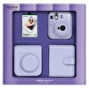 Fujifilm Instax Mini 13 Lila Fotoğraf Makinesi 10'lu Film Kare Albüm ve Deri Kılıf