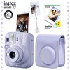 Fujifilm Instax Mini 13 Büyüleyici Mor Fotoğraf Makinesi Deri Çanta Kıskaç ve 20'li Film Hediye Seti