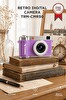 Torima CMR50 Mini Dijital Retro Kamera 48MP Selfie Video Vlog Kamerası Mor