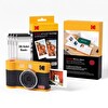 Kodak Mini Shot 2 ERA Filmli Fotoğraf Makinesi - 30'lu Baskı Seti - Fotoğraf Albümü - Kırmızı